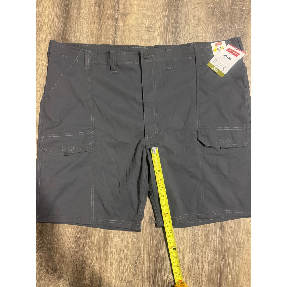Wrangler Mens Hiker Shorts Gray Flex Waist UPF 30 Stretch Cargo NW972GR Size 48 - Picture 6 of 9